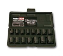 Impact socket set 15pc - MET-2400